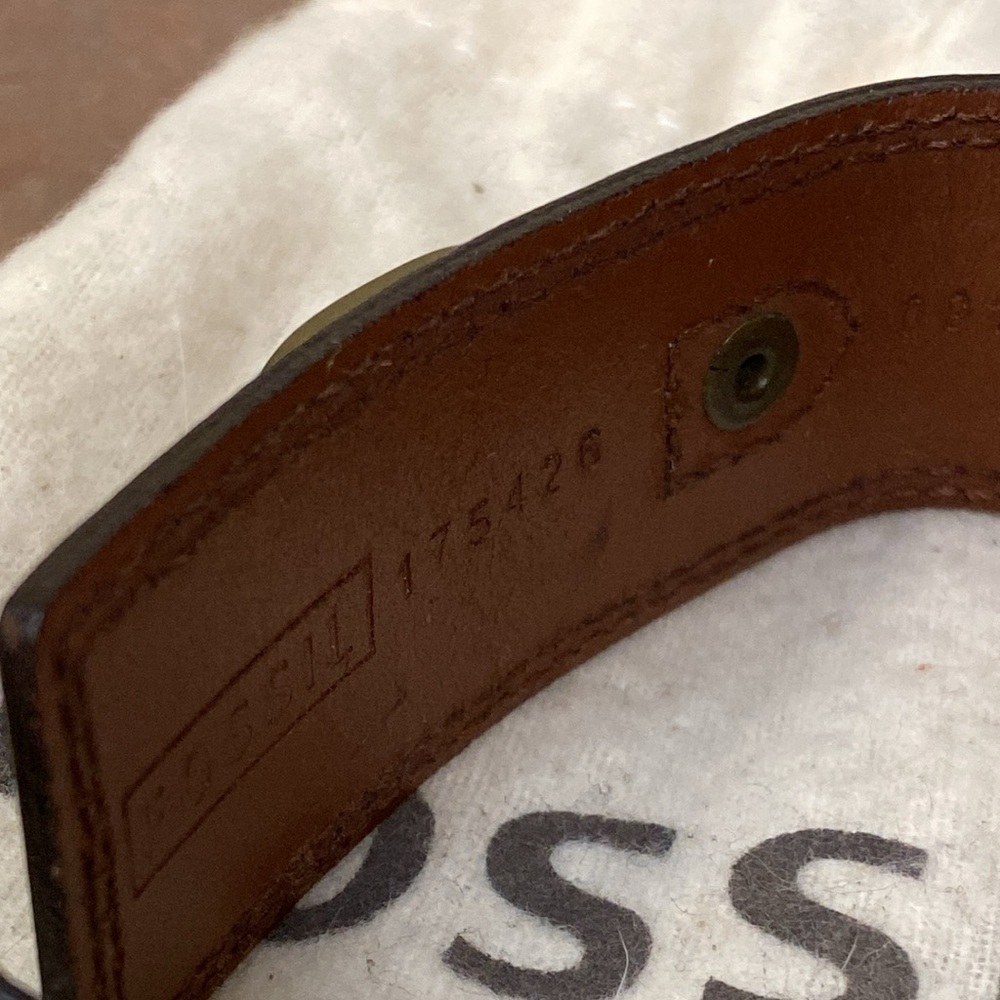 Fossil Leather Bracelet Unisex - Picture 4 of 4